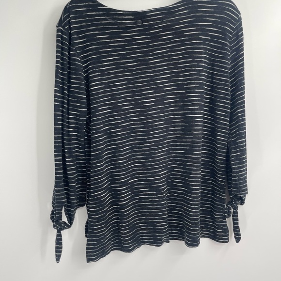Habitat stripped black and white lag and look boho 3/4 tie long sleeve size xs - Picture 4 of 7